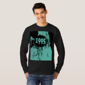 1995 - Zwarte, blauwe  retro - T-Shirt (Voorkant volledig)