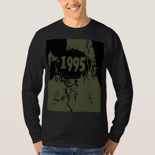 1995 - Zwarte retro - T-Shirt (Voorkant)