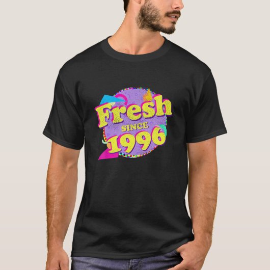 1996 90S Style 25Th Birthday T-shirt (Voorkant)