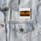 1996 Bakersfield Vierkante Button 5,1 Cm (In situ)