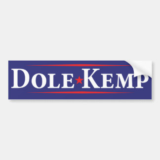 1996 Bob Dole Jack Kemp Bumpersticker