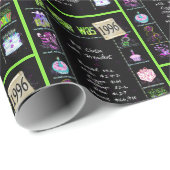 1996 Geboortejaar Trivia Cadeaupapier (Rol Hoek)