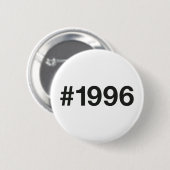 1996 Hashtag 27 Birthday Jubileum Ronde Button 5,7 Cm (Voorkant /achterkant)