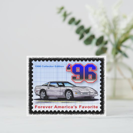 1996 Special Edition Corvette Briefkaart (Staand voorkant)