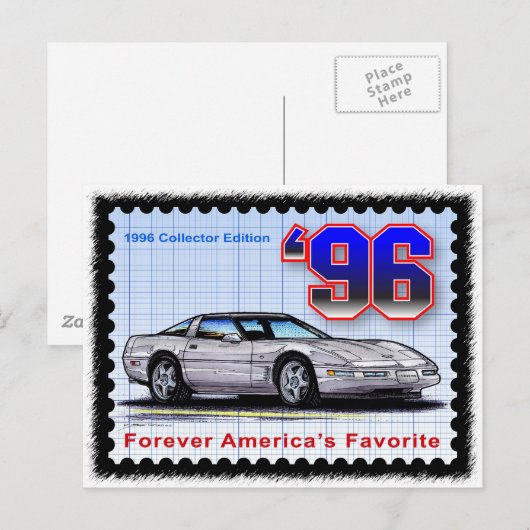 1996 Special Edition Corvette Briefkaart (Voorkant / Achterkant)