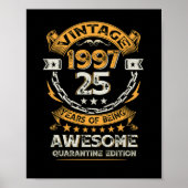  1997 25e verjaardag 25 jaar oud poster (Voorkant)