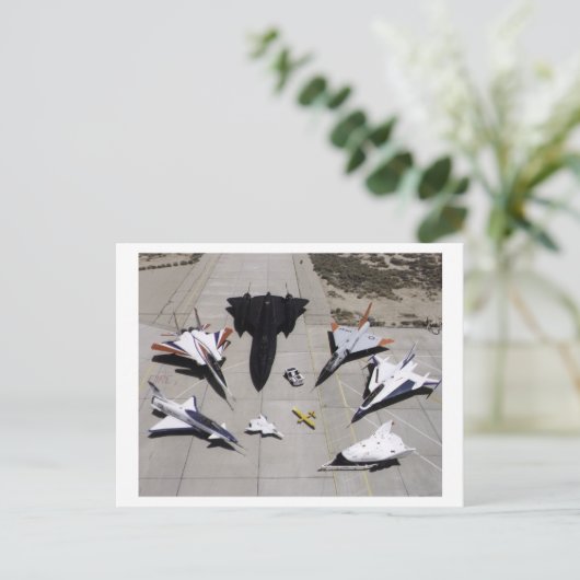 1997 Dryden Research Vliegtuig Fleet on Ramp Briefkaart (Staand voorkant)