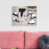 1997 Dryden Research Vliegtuig Fleet on Ramp Canvas Afdruk (Insitu (Woonkamer))