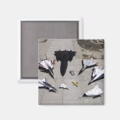 1997 Dryden Research Vliegtuig Fleet on Ramp Magneet (Voorkant / Achterkant)