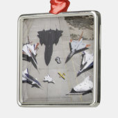 1997 Dryden Research Vliegtuig Fleet on Ramp Metalen Ornament (Links)