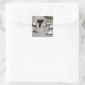 1997 Dryden Research Vliegtuig Fleet on Ramp Vierkante Sticker (Tas)