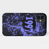  1997 Gejaardag en sindsdien (Paars, zwart) Case-Mate iPhone Case (Achterkant (horizontaal))