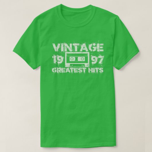 1997 Grootste Hits Wit T-shirt (Design voorkant)