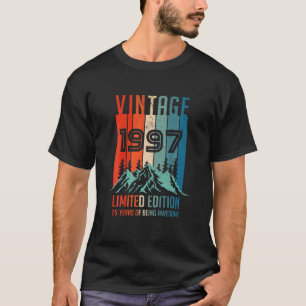 1997 Limited Edition 25th Birthday 25 Year T-shirt