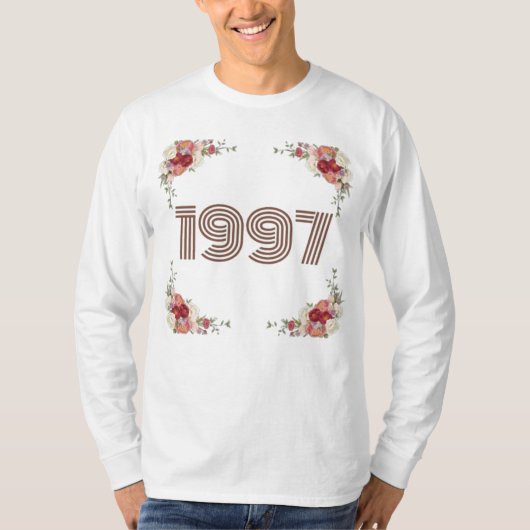1997 Numbers Art Design T-shirt (Voorkant)