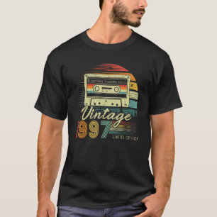  1997 Retro Cassette 1997 25th Birthday 25 T-shirt