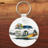 1998-02 Camaro White Car Sleutelhanger (Voorkant)