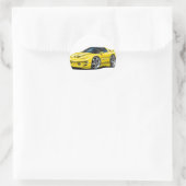 1998-02 Trans Am Gele auto Ronde Sticker (Tas)