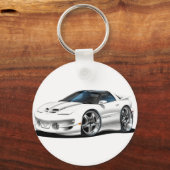 1998-02 Trans-Am witte auto Sleutelhanger (Voorkant)