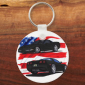 1998-04 Corvette Black Car Sleutelhanger (Voorkant)