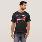 1998-04 Corvette Black Car T-shirt (Voorkant volledig)