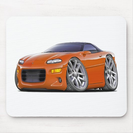 1998-2003 Camaro Oranje auto Muismat (Voorkant)