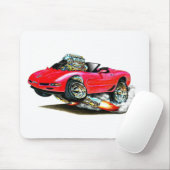 1998-2004 Corvette Red Convertible Muismat (Met muis)
