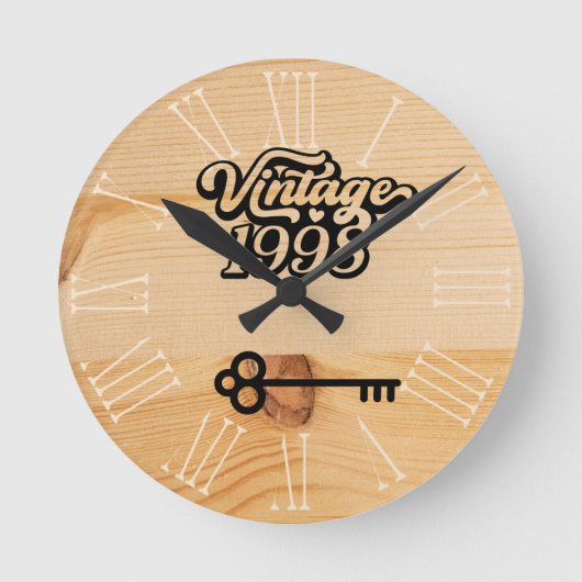 1998  acrylwandklok ronde klok (Voorkant)