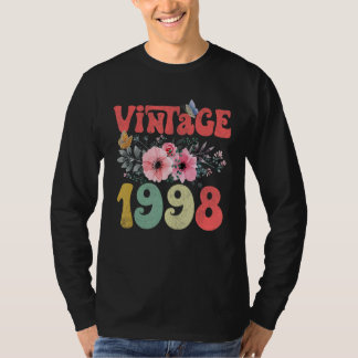 1998 Bloemenvlinder Retro Groovy 25th Bi T-shirt