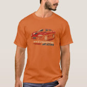 1998 Camaro Z28 Muscle Art with Retro Vibes Oversi T-shirt (Voorkant)