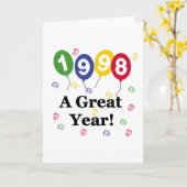 1998 een Grote Verjaardag van het Jaar Kaart (Gele Bloem)