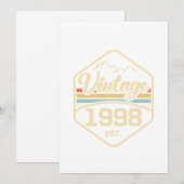 1998 Est 23rd Birthday Gift Kaart (Voorkant / Achterkant)