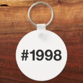 1998 Hashtag 27 Verjaardag Jubileum Sleutelhanger (Voorkant)