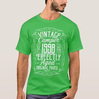 1998 Verjaardag Idee Kampeerder Scout Kamperen 199 T-shirt