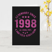 1998 verjaardag kaart (Gele Bloem)