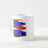 1999-04 Corvette Blue Car Koffiemok (Voorkant links)