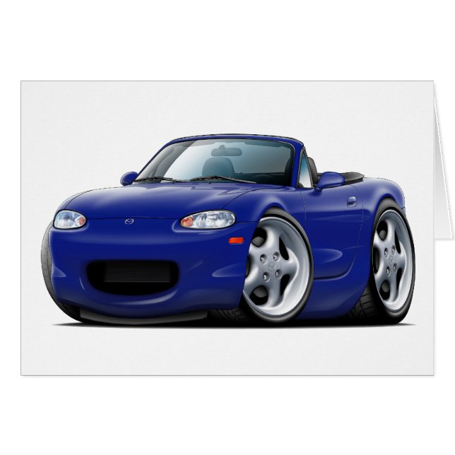 1999-05 Miata Dark Blue Car (Voorkant Horizontaal)