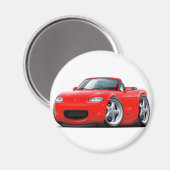1999-05 Miata Red Car Magneet (Voorkant / Achterkant)