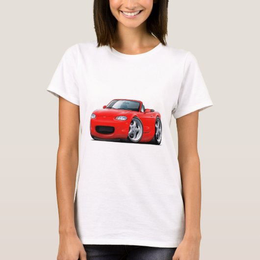 1999-05 Miata Red Car T-shirt (Voorkant)