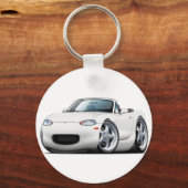 1999-05 Miata Witte auto Sleutelhanger (Voorkant)