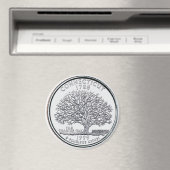 1999 Connecticut State Quarter magneet (Insitu (Vaatwasser))