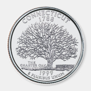 1999 Connecticut State Quarter magneet