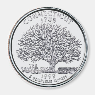 1999 Connecticut State Quarter magneet