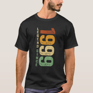 1999 geboorte legend sinds 1999 schenkingen gebore t-shirt