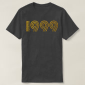 1999 Geboortejaar Glitter Effect T-shirt (Design voorkant)
