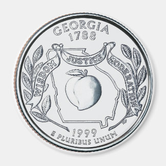 1999 Georgia State Quarter magneet