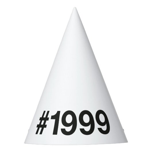 1999 Hashtag 26 Verjaardag Jubileum Feesthoedjes (Voorkant)