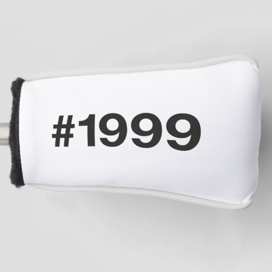 1999 Hashtag 26 Verjaardag Jubileum Golfheadcover (Voorkant)