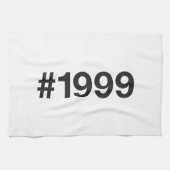 1999 Hashtag 26 Verjaardag Jubileum Theedoek (Horizontaal)