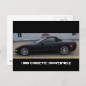 1999 HET CONVERTIBELE ZIJAANZICHT VAN HET KORVET BRIEFKAART (Voorkant / Achterkant)